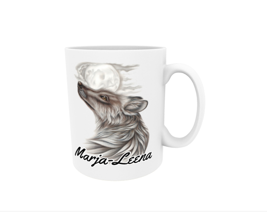 Marja-Leena / Susi -Name mug (20mm text)
