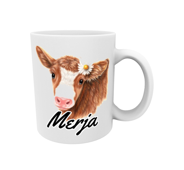 Merja / Ruskea Lehmä -Muki