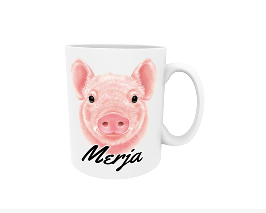 Merja / Pig - Name mug