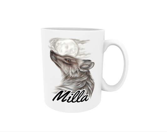 Milla / Wolf - Name Mug