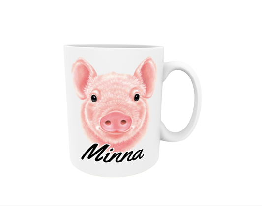 Minna / Pig - Name Mug