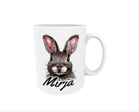 Mirja / Brown Bear - Name Mug