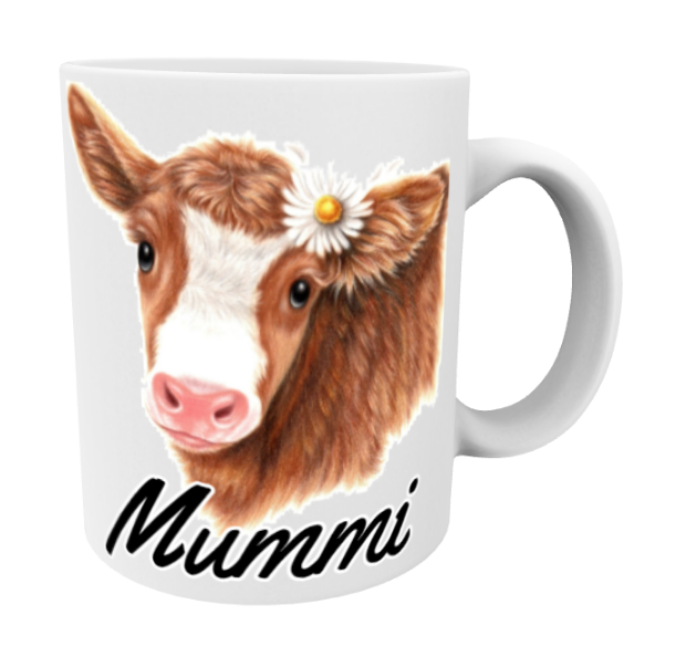 Mummi / Lehmä Ruskea -Muki