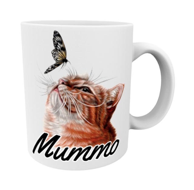 Mummo / Kissa ja Perhonen -Muki