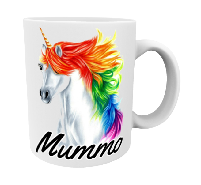 Grandma / Unicorn Rainbow Mug
