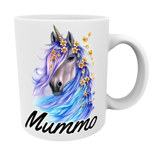 Grandma / Unicorn Blue Mug