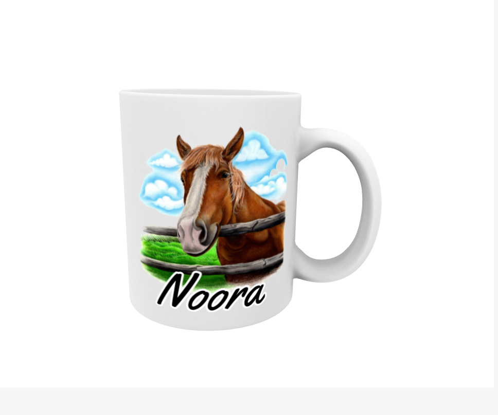 Noora / Finnish Horse - Name Mug