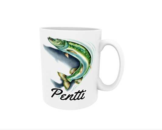 Pentti / Gädda - Namnmugg