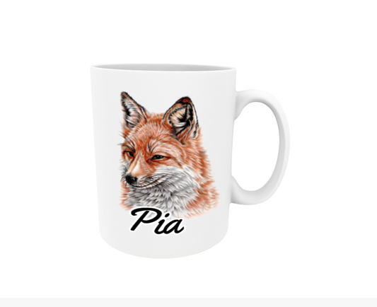 Pia / Fox - Name mug