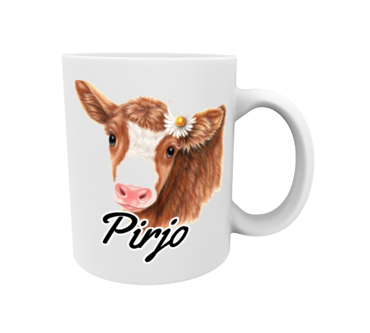 Pirjo / Ruskea Lehmä -Muki