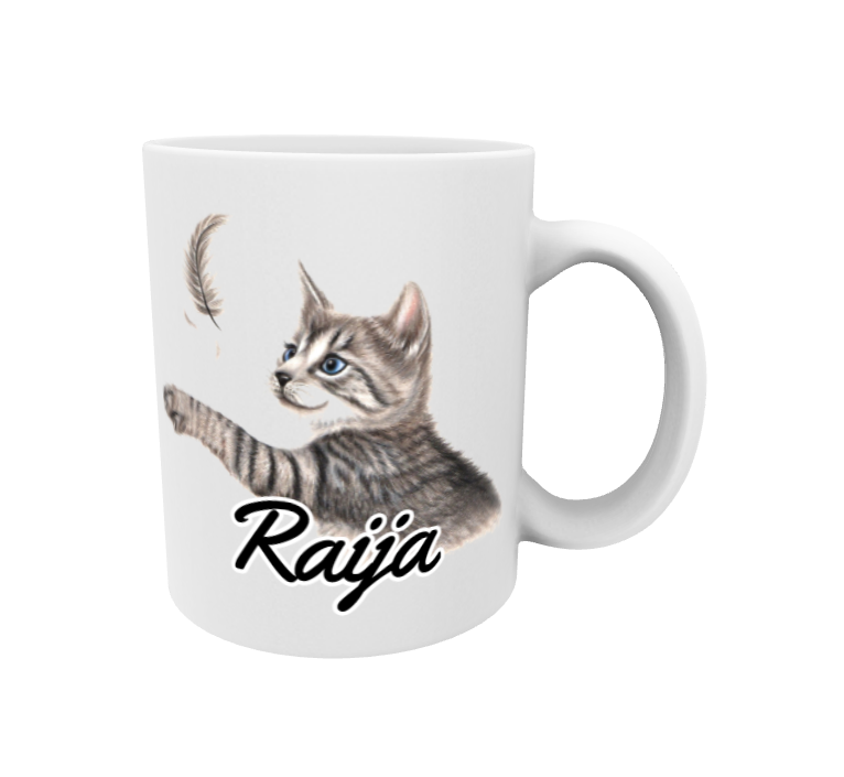 Raija / Harmaa Kissa ja Sulka -Muki