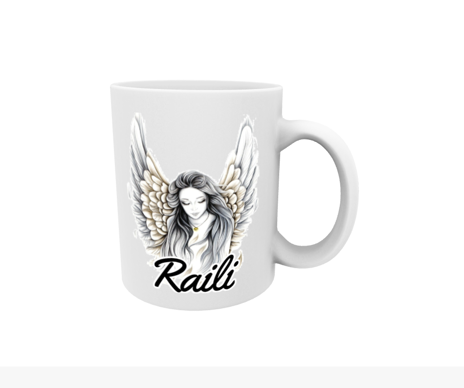 Raili / Ängel - Namnmugg