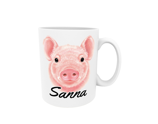 Sanna / Pig - Name Mug