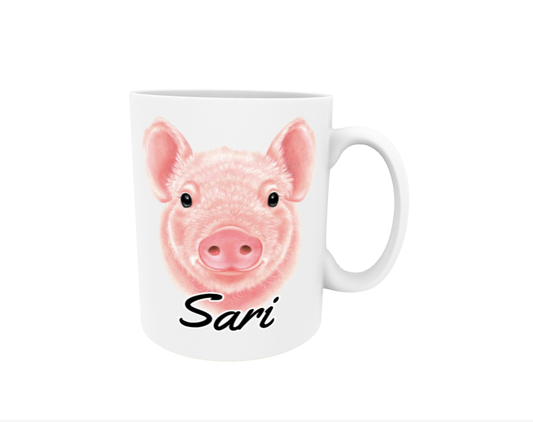 Sari / Pig - Name Mug