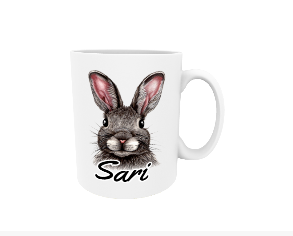 Sari / Brown Bear - Name Mug