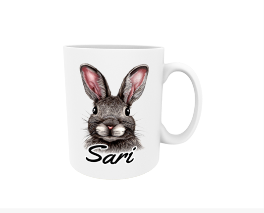 Sari / Brown Bear - Name Mug