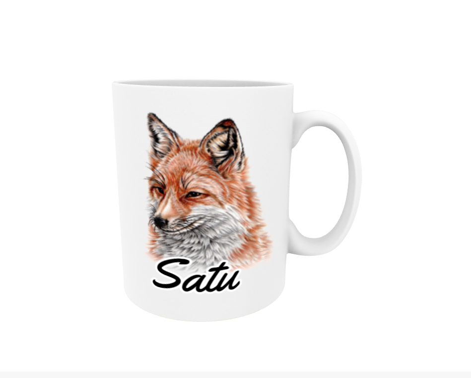 Satu / Fox - Name mug