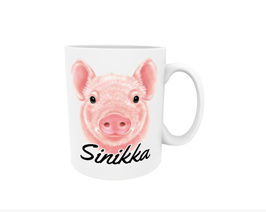 Bluebird / Pig - Name Mug