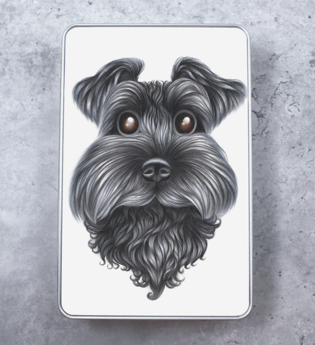 Schnauzer Black Tin Box (Dog Breeds)