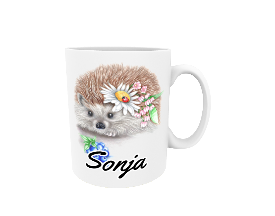 Sonja / Hedgehog - Name mug