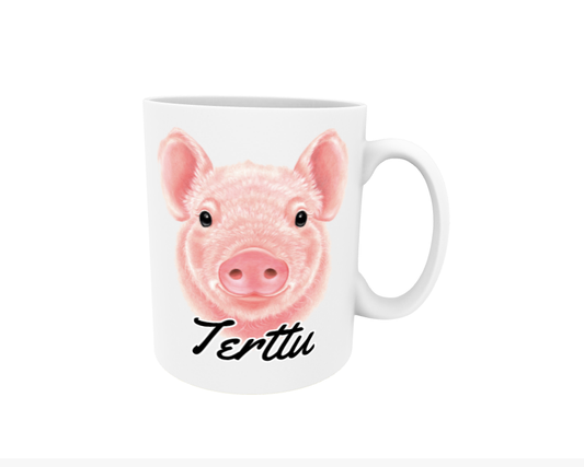 Terttu / Pig - Name mug
