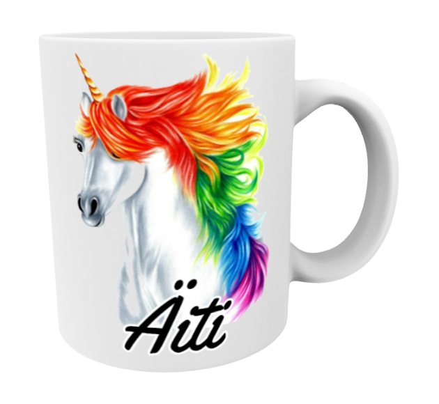 Mom / Unicorn Rainbow Mug