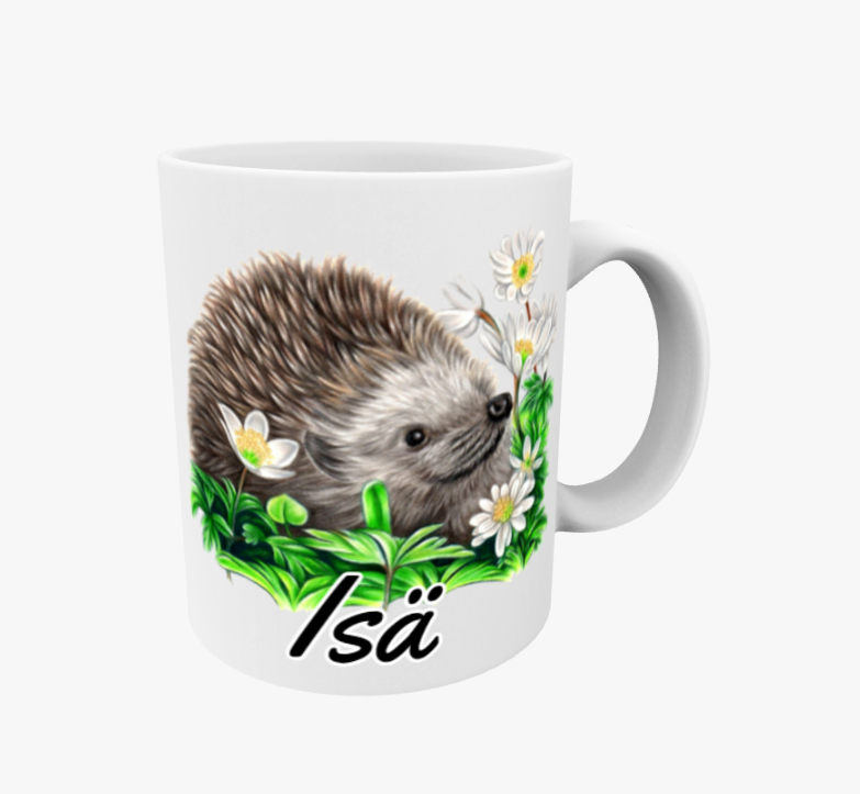 Isä / Siili ja Kukat -Muki