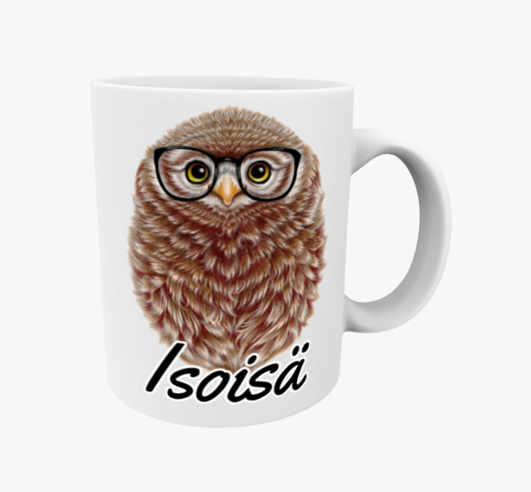 Isoisä / Pöllö ja Silmälasit -Muki