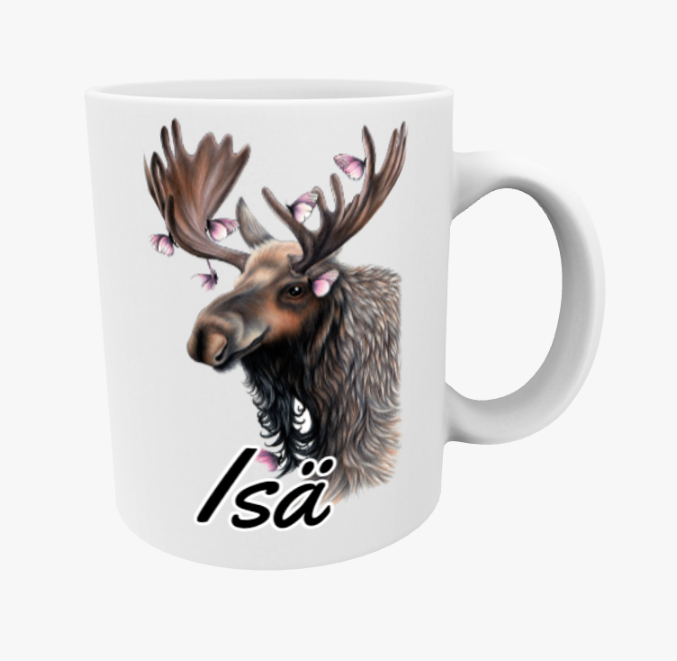 Isä / Hirvi ja Perhoset -Muki