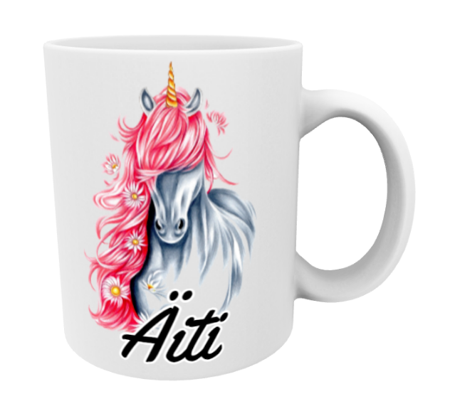 Äiti / Yksisarvinen Pinkki -Muki