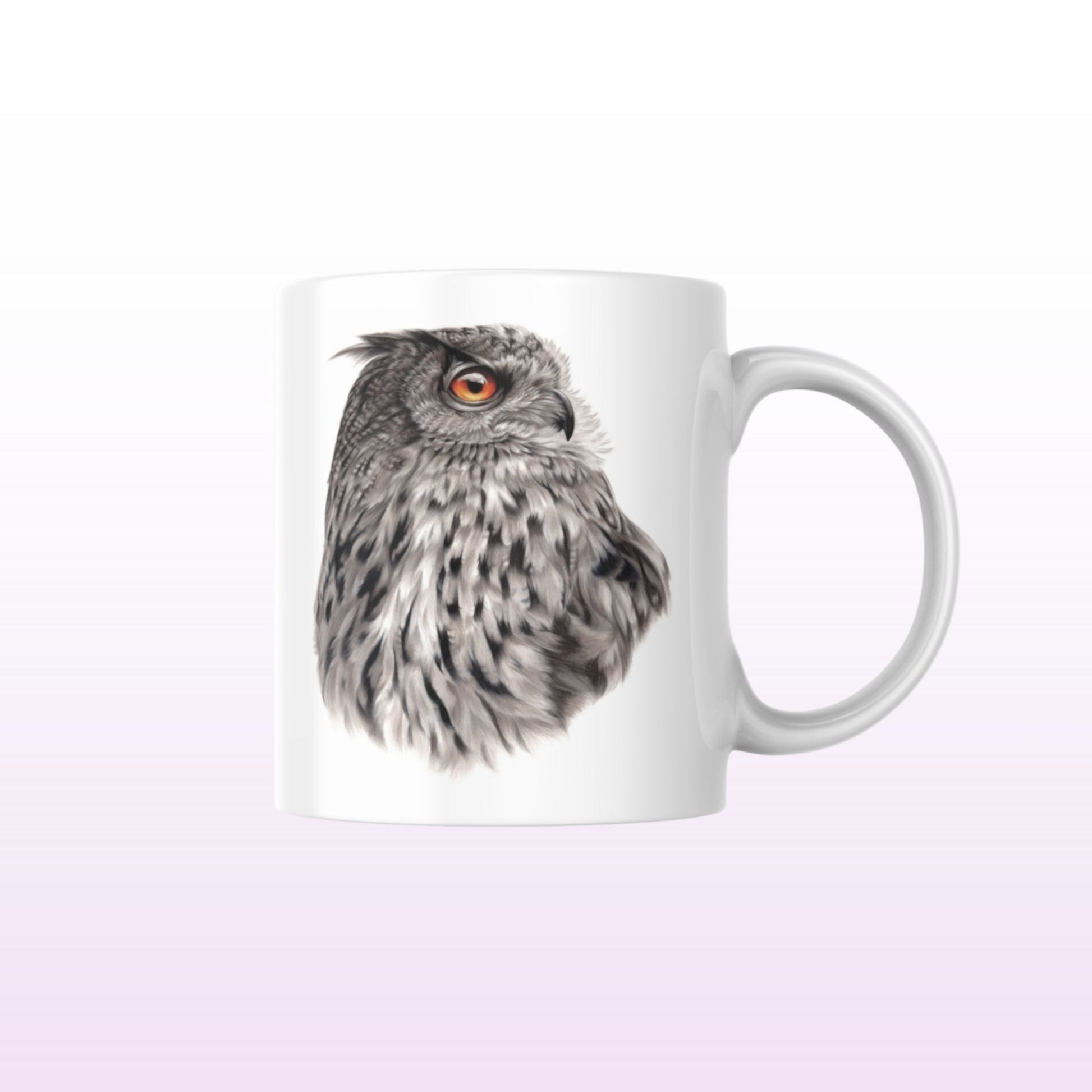 Huuhkaja Harmaa -Muki (Pöllö) - ArtByAnnaK