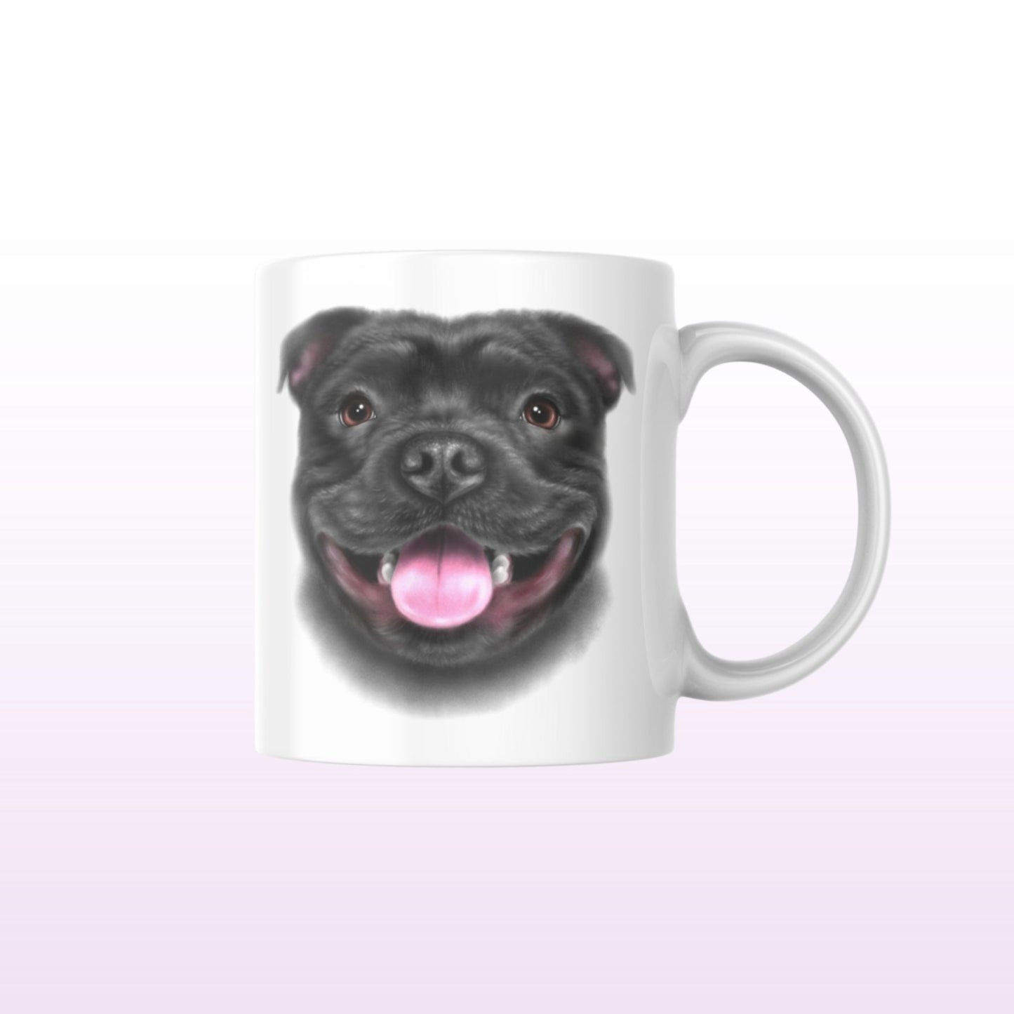 Staffordshirenbullterrieri / Staffi Musta -Muki (Koirarodut) - ArtByAnnaK