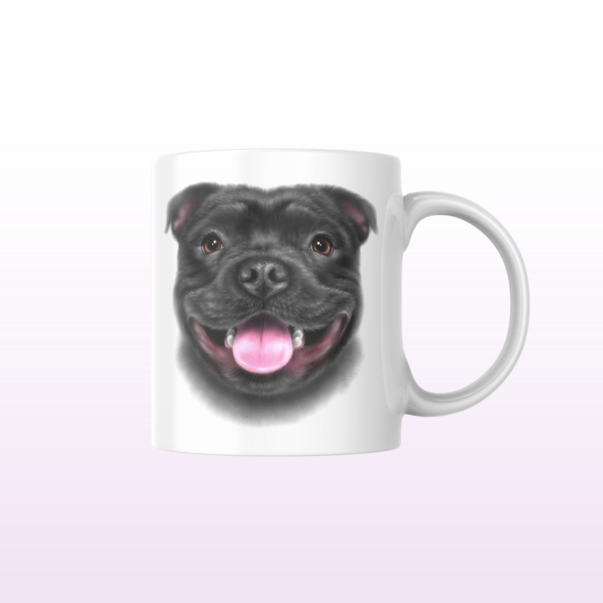 Staffordshirenbullterrieri / Staffi Musta -Muki (Koirarodut) - ArtByAnnaK