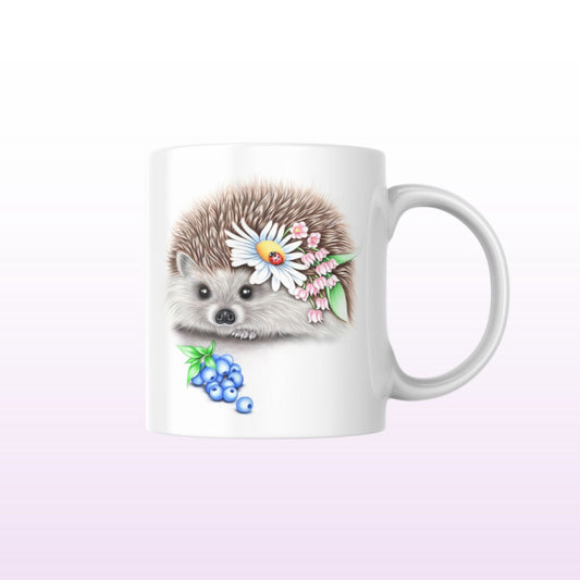 Siili ja Mustikat -Muki - ArtByAnnaK