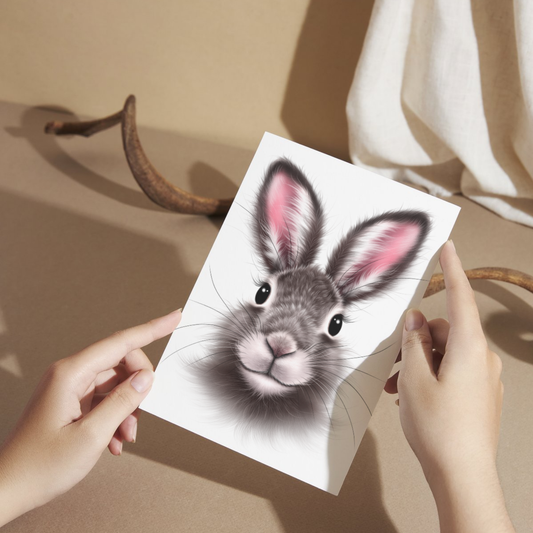 Hare - Vykort (Kanin)