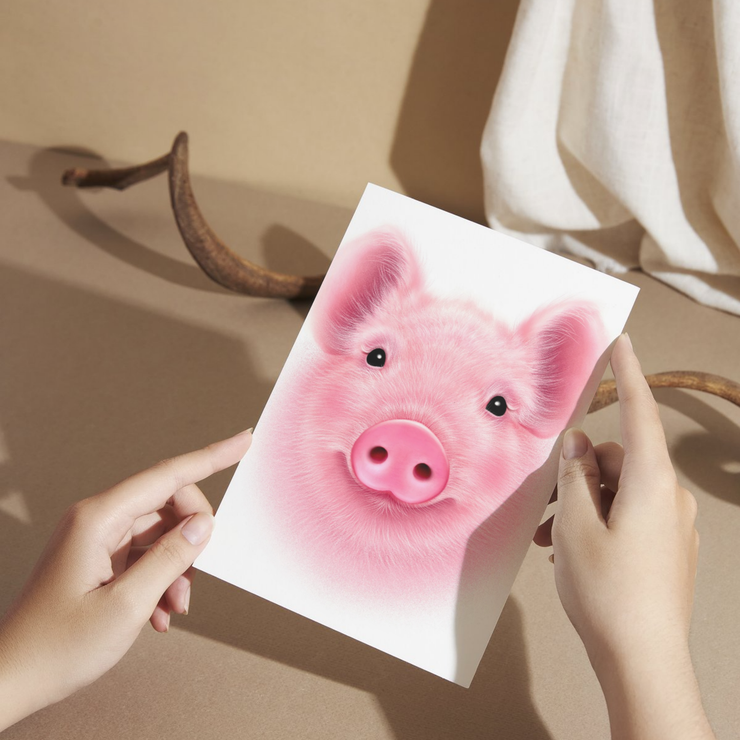 Pig Postcard (Pig)