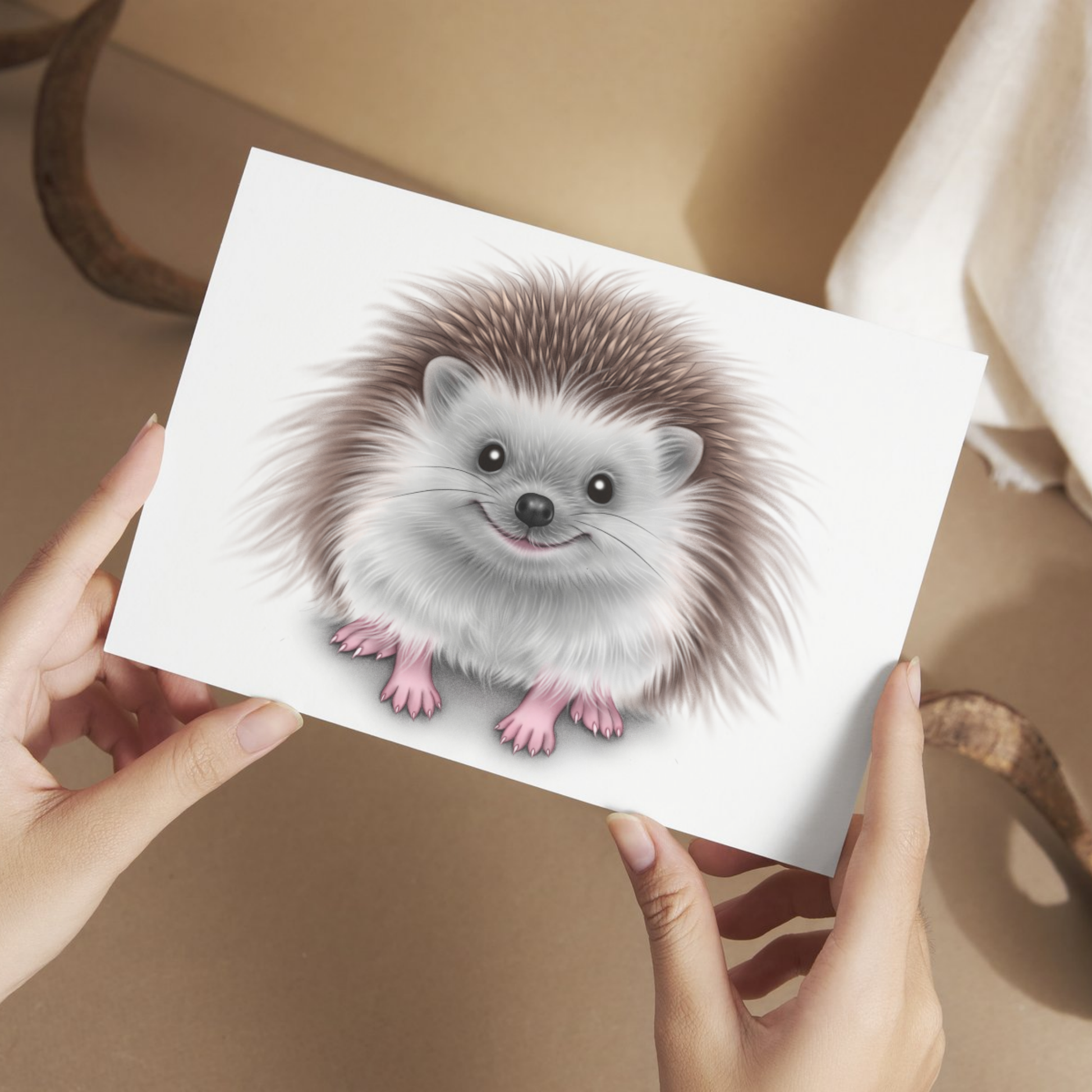 Siili -Postikortti 2 - ArtByAnnaK