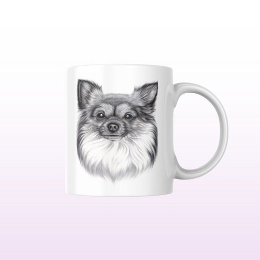 Chihuahua Pitkäkarvainen -Muki (Koirarodut) - ArtByAnnaK