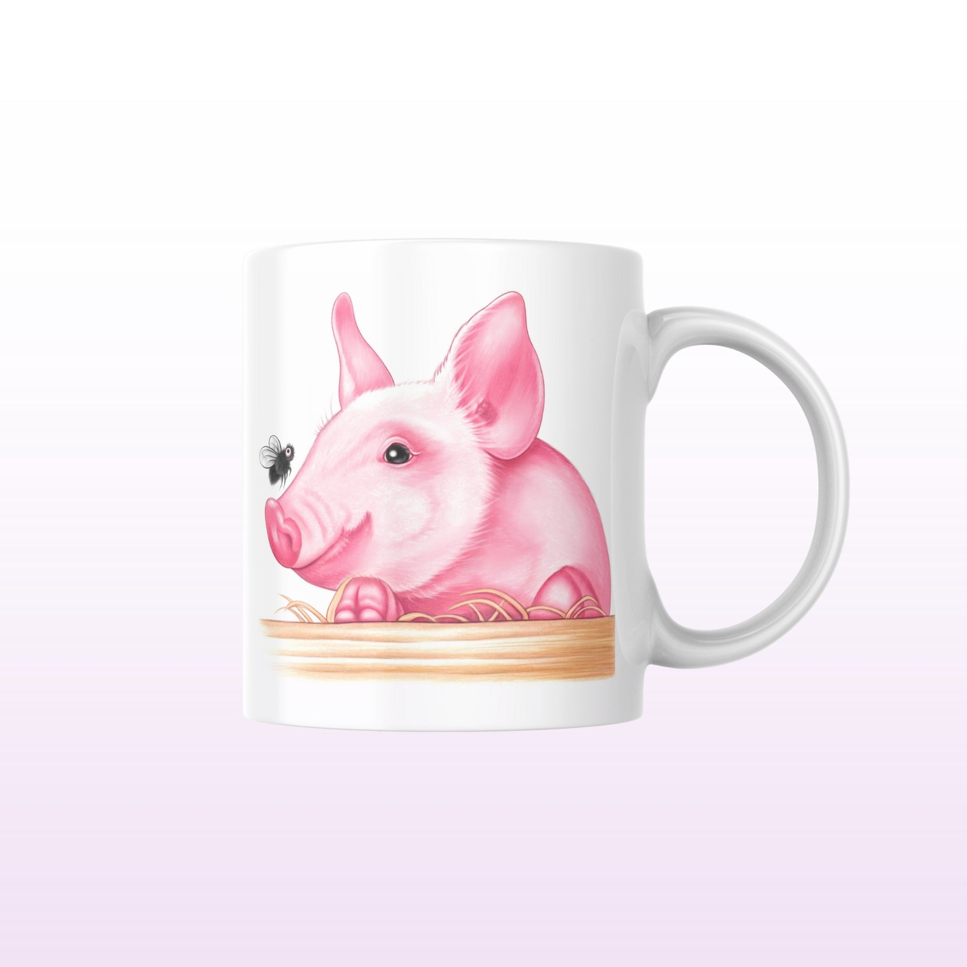 Possu ja Kärpänen -Muki (Sika) - ArtByAnnaK