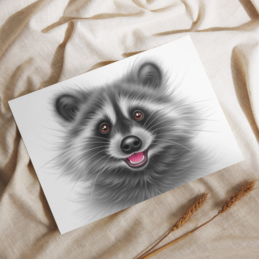 Pesukarhu -Postikortti