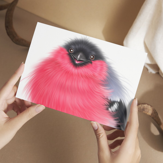 Lintu -Postikortti (Punatulkku) 2