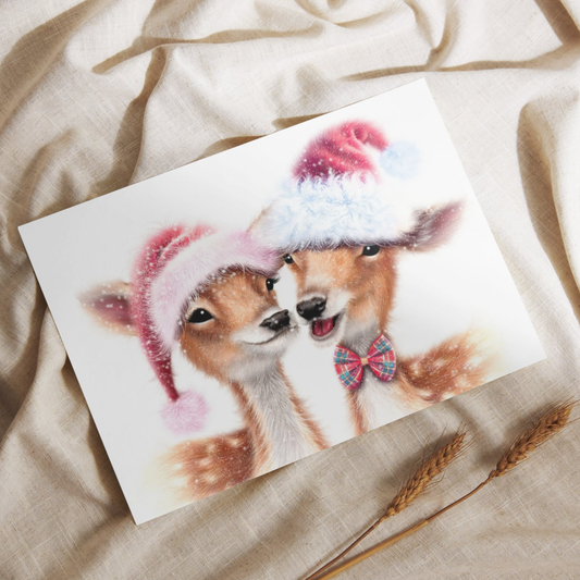 Peurapari -Postikortti (Joulu)