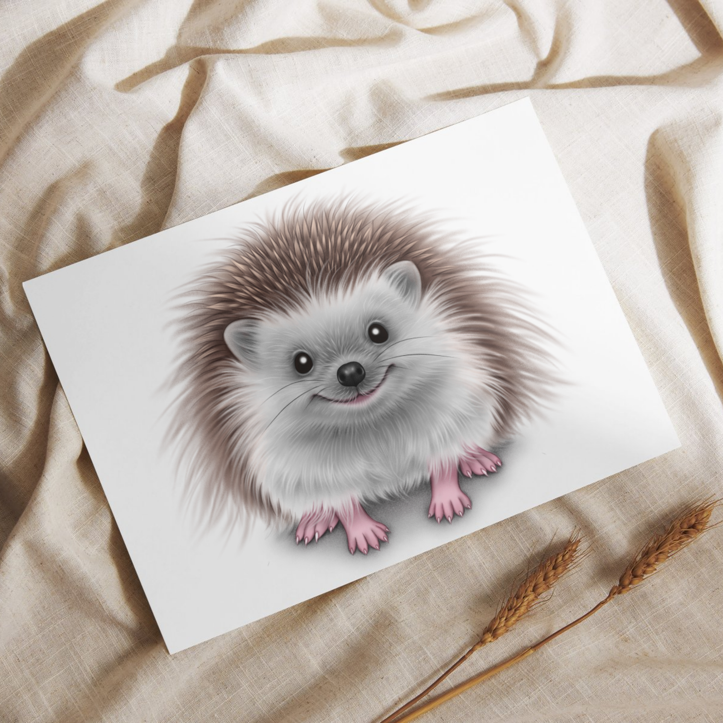 Siili -Postikortti 2 - ArtByAnnaK
