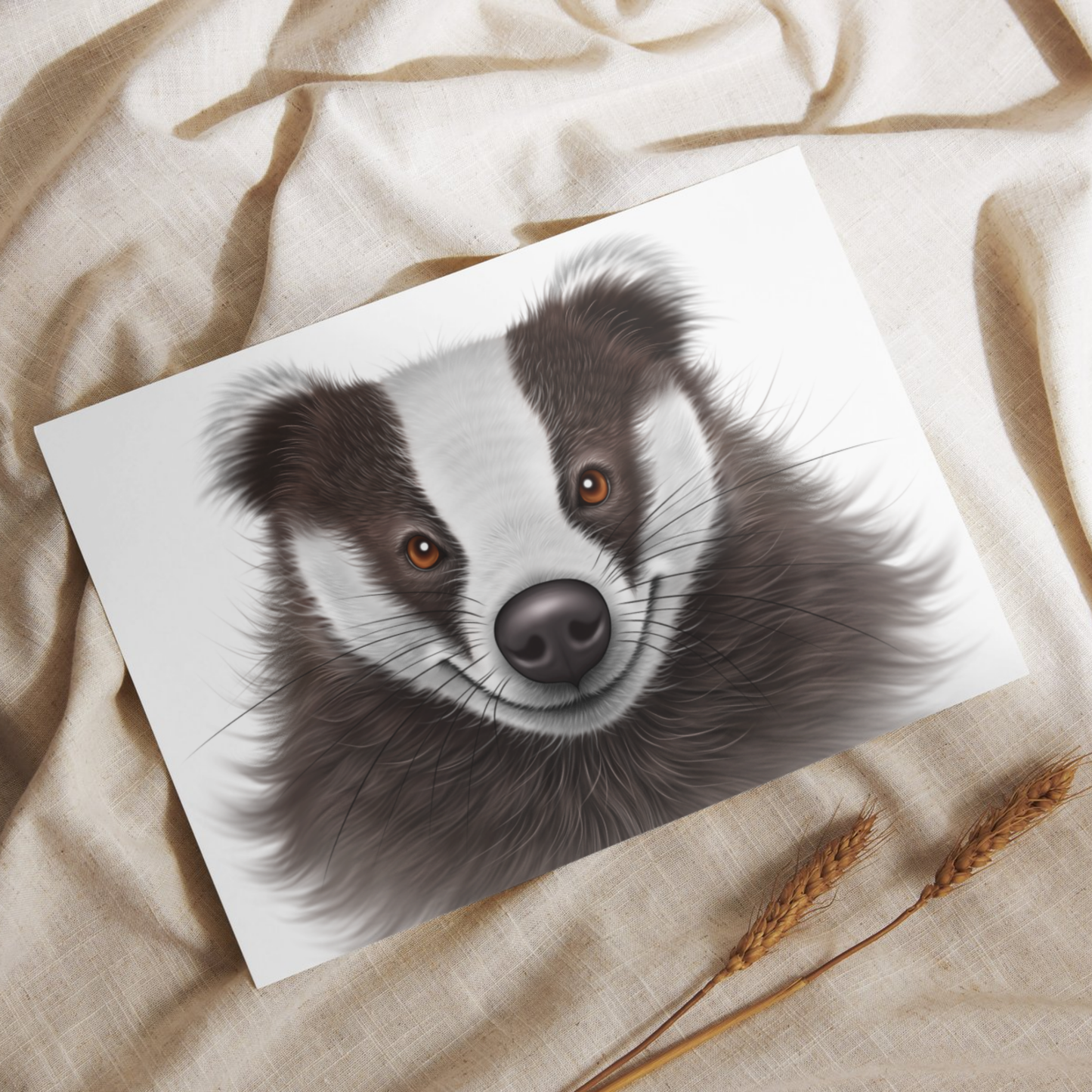 Mäyrä -Postikortti - ArtByAnnaK