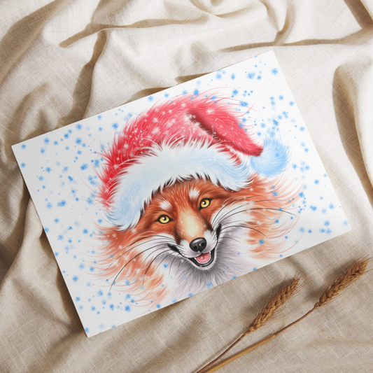 Kettu Joulu -Postikortti