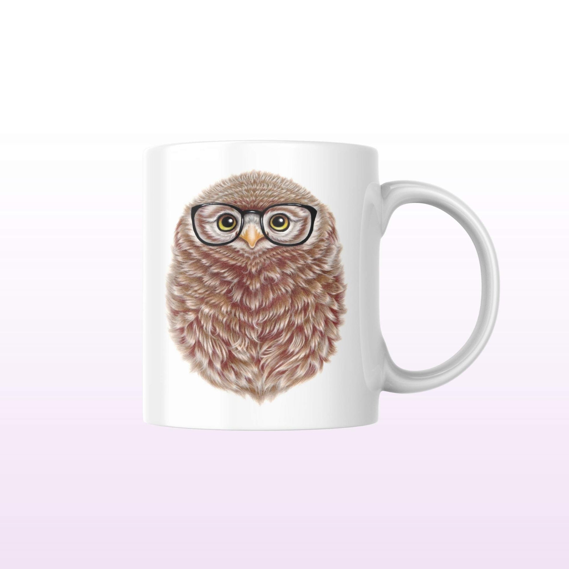 Pöllö ja Silmälasit -Muki - ArtByAnnaK