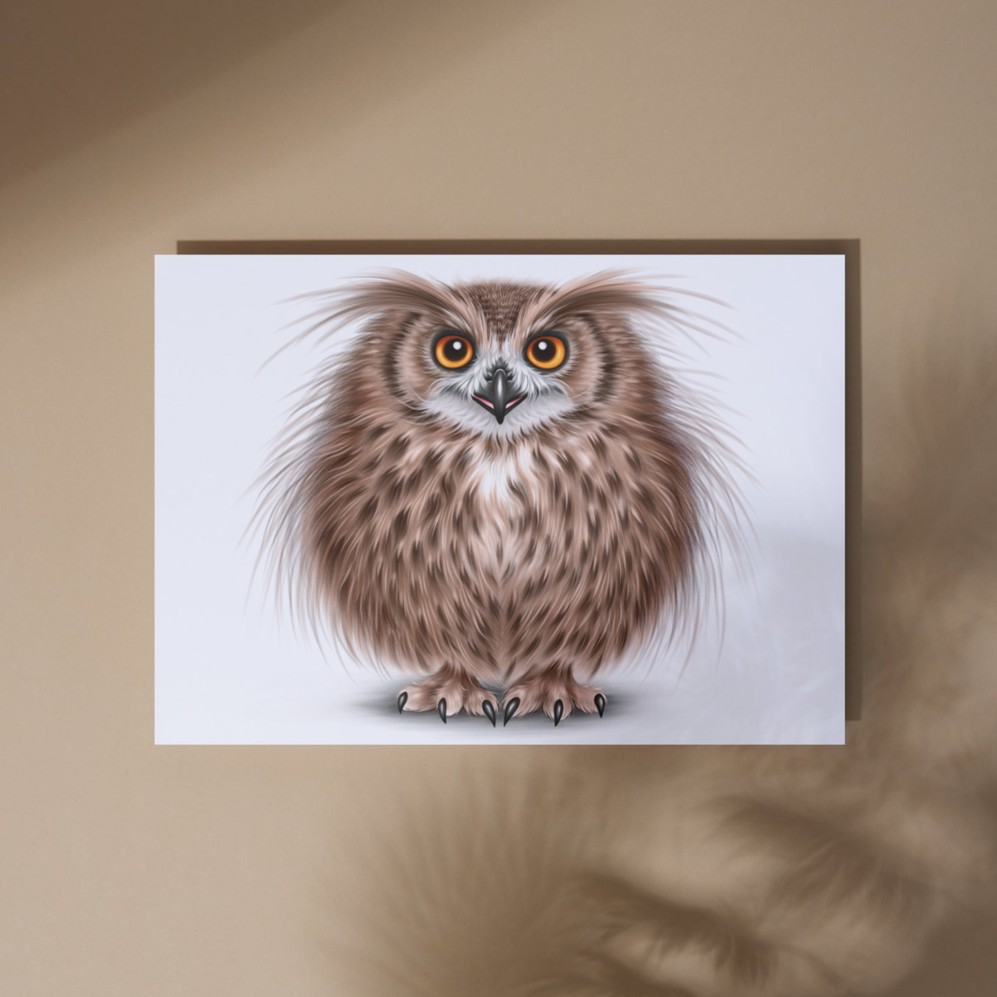 Pöllö -Taideprintti - ArtByAnnaK