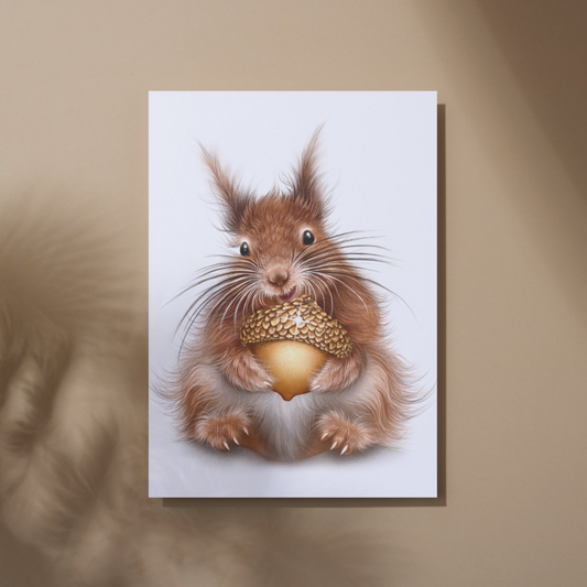 Orava ja Tammenterho -Taideprintti