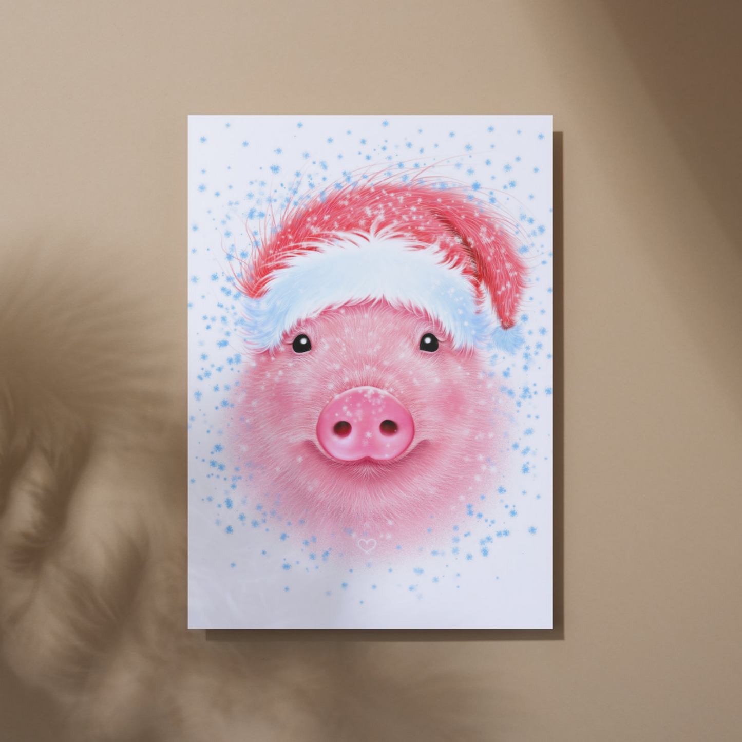 Possu Joulu -Taideprintti (Sika)