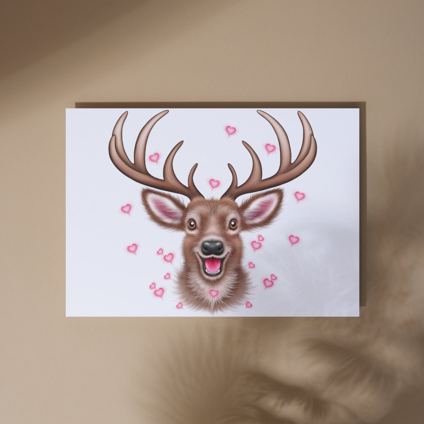 Kauris ja Sydämet -Taideprintti - ArtByAnnaK